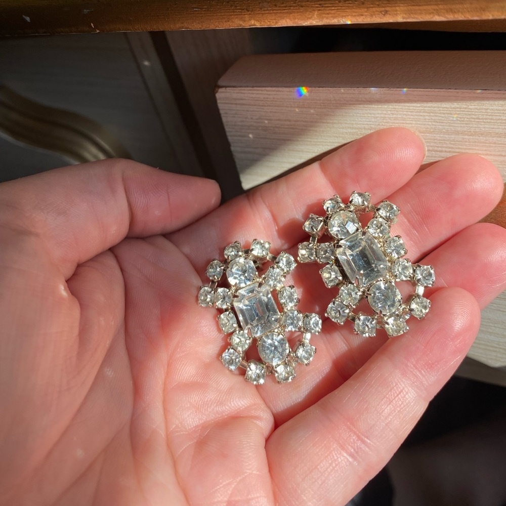 Vintage Rhinestone Earrings